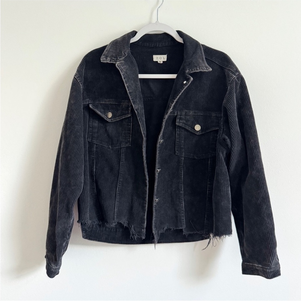 POL Black Corduroy Jacket